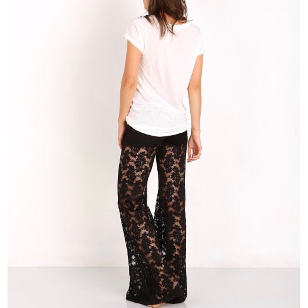 NIGHTCAP Stretchy Lace Pants Floral Flares Bells    poshmark.com/closet/kreed324 - Picture 4 of 9